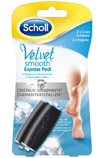 Scholl Velvet Smooth Express Pedi Rollers Regular 2ST 