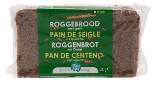 TerraSana Roggebrood Met Spelt 500GR 