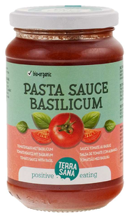 TerraSana Tomatensaus Met Basilicum 340GR 