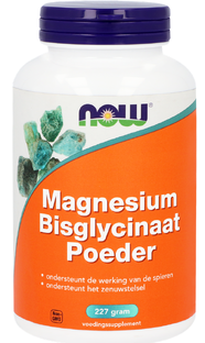 NOW Magnesium Bisglycinaat Poeder 227GR 