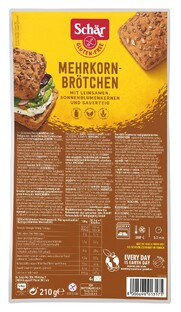 Schar Meergranen Broodjes Glutenvrij 210GR 