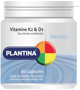 Plantina Specials Vitamine K2 & D3 Capsules 60CP 