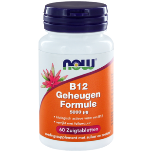 NOW B12 Geheugen Formule 5000mcg Tabletten 60ST 