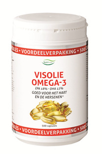 Nutrivian Visolie Omega 3 Voordeelverpakking Capsules 500CP 