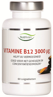 Nutrivian Vit B12 3000mcg Tabletten 60TB 