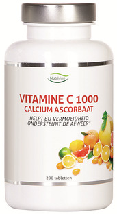 Nutrivian Vitamine C 1000 Calcium Ascorbaat Tabletten 200TB 