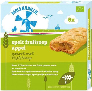 Molenaartje Spelt Fruitreep Appel 180GR 