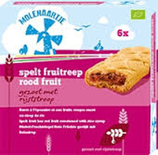 Molenaartje Spelt Fruitreep Rood Fruit 180GR 