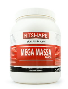 Fitshape Mega Massa 16000 Aardbei 2500GR 