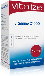 Vitalize Vitamine C-1000 mg Zuurvrij Tabletten 60TB 