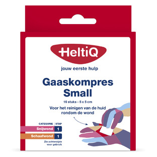 HeltiQ Gaaskompres Small 16ST 