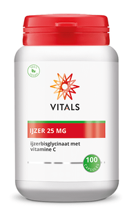 Vitals IJzer 25mg Capsules 100CP 