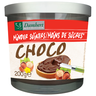 Damhert Minder Suikers Chocopasta 200GR 