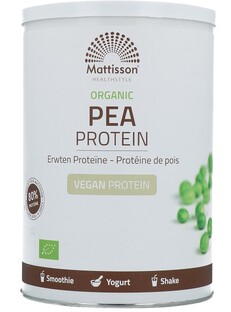 Mattisson HealthStyle Biologische Erwten Proteïne Vegan 350GR 