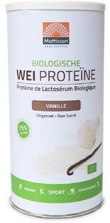 Mattisson HealthStyle Biologische Wei Proteïne Vanille 450GR 