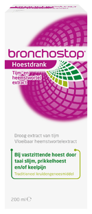 Bronchostop Tijm- en Heemstwortelextract Hoestdrank 200ML 