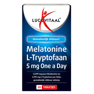 Lucovitaal Melatonine L-Tryptofaan 5mg Tabletten 30TB 