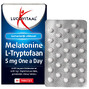 Lucovitaal Melatonine L-Tryptofaan 5mg Tabletten 30TB zijkant verpakking