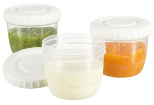 Difrax Moedermelk en Babyvoeding Bewaarbakjes 6ST 