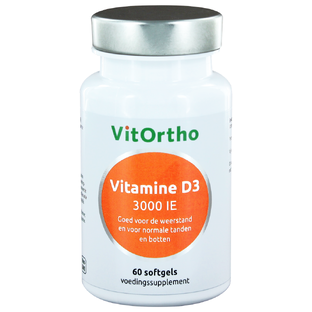 VitOrtho Vitamine D3 3000 IE Softgels 60ST 