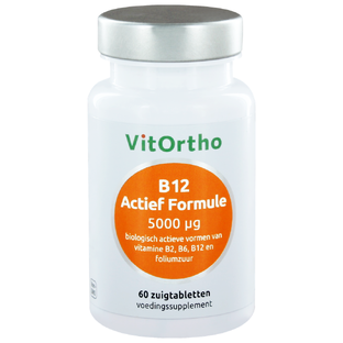 VitOrtho B12 Actief Formule 5000mcg Zuigtabletten 60TB 