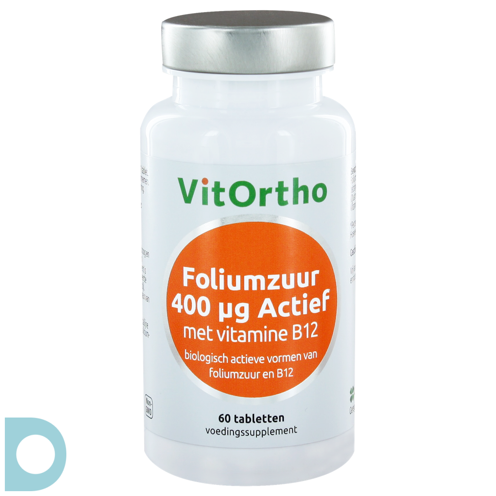 toilet Balling bescherming VitOrtho Foliumzuur Actief 400mcg Tabletten 60st