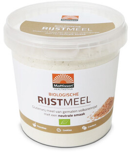 Mattisson HealthStyle Biologische Rijstmeel 500GR 