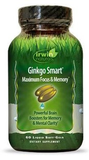 Irwin Naturals Ginkgo Smart Soft Gel Capsules 60ST 