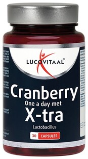 Lucovitaal Cranberry met X-tra Lactobacillus Capsules 30CP 