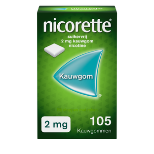 Nicorette Suikervrij 2mg Kauwgom 105ST 