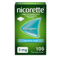 Nicorette Suikervrij Kauwgom Menthol Mint 2mg 105ST 