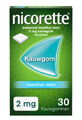 Nicorette Suikervrij Kauwgom 2 mg Menthol Mint 30ST