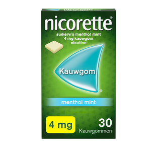 Nicorette Kauwgom 4mg Menthol Mint 30ST 