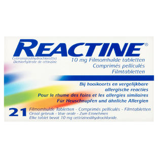 Reactine Cetirizine 10mg Tabletten 21TB 