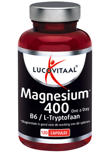 Lucovitaal Magnesium 400 met Vitamine B6 & L-Tryptofaan Capsules 120CP 