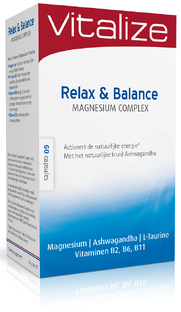 Vitalize Magnesium Relax Balance Capsules 60CP 