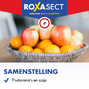 Roxasect Fruitvliegjes 1ST Achterkant verpaking, samenstelling