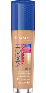 Rimmel London Foundation Match Perfection 400 Natural Beige 30ML 