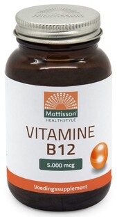 Mattisson HealthStyle Vitamine B12 5000mcg Zuigtabletten 60TB 