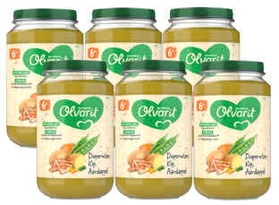 Olvarit 6m+ Doperwten Kip Aardappel 200GR 