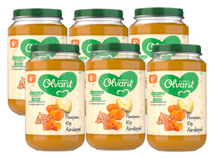 Olvarit 6m+ Pompoen Kip Aardappel 200GR 