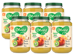 Olvarit 6m+ Perzik Banaan Kiwi 200GR 