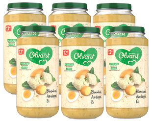 Olvarit 12m+ Bloemkool Aardappel Ei 250GR 