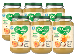 Olvarit 8m+ Abrikoos Appel Banaan 200GR 