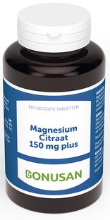 Bonusan Magnesiumcitraat 150mg Plus Tabletten 120TB 