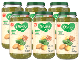 Olvarit 12m+ Spinazie Kip Aardappel 250GR 