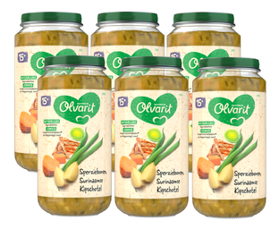 Olvarit 15m+ Sperziebonen Surinaamse Kipschotel 250GR 