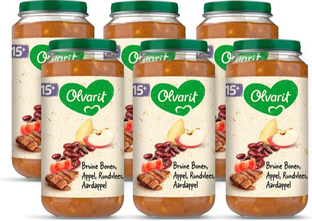 Olvarit 15m+ Bruine Bonen Appel Rundvlees Aardappel 250GR 