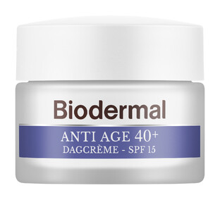 Biodermal Anti Age 40+ Dagcrème met hyaluronzuur en vitamine C  - met SPF15 50ML 