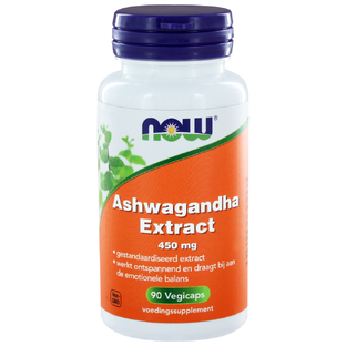 NOW Ashwagandha Extract 450mg Capsules 90CP 